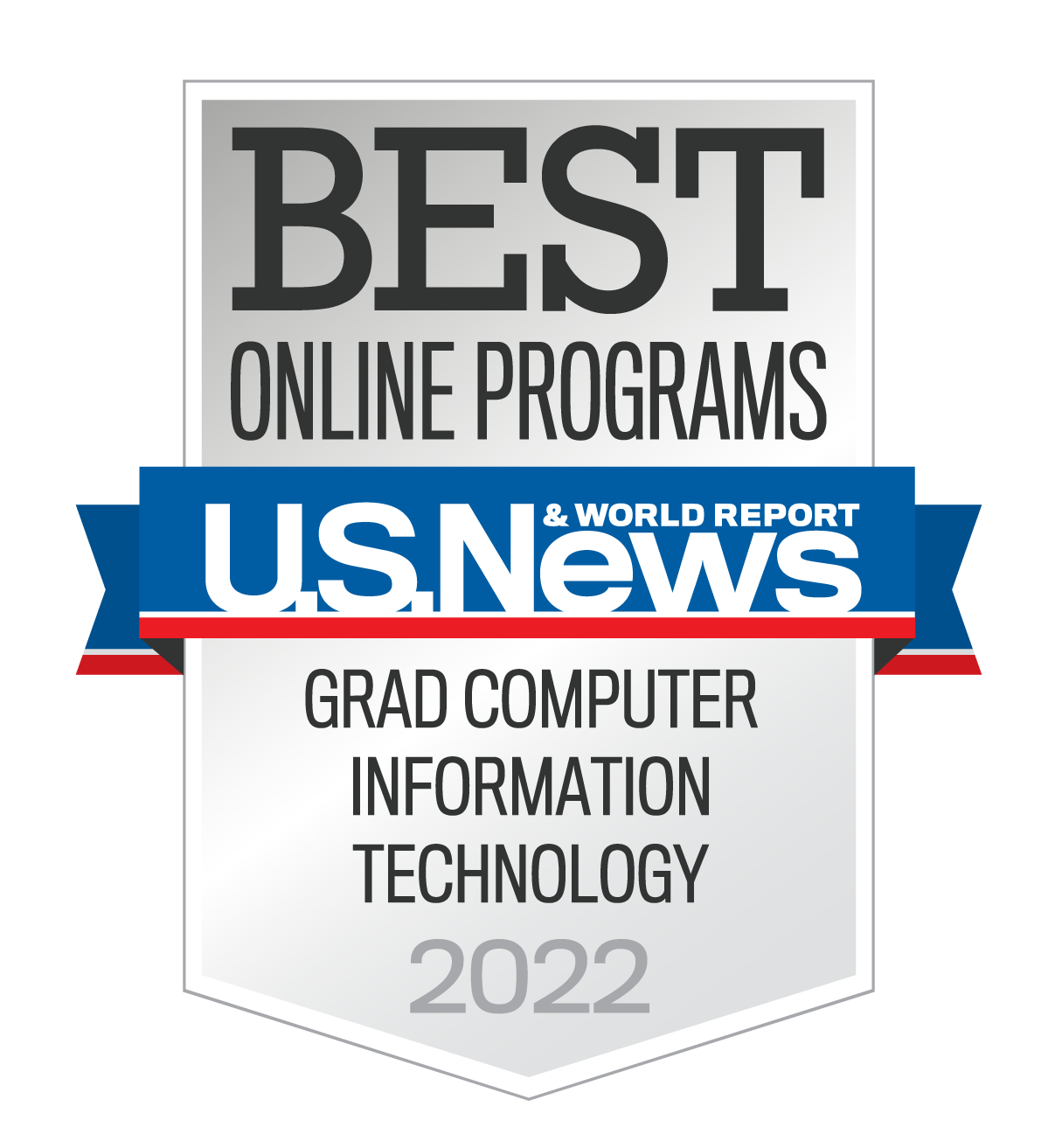 U.S. News and World Report Best Online Programs 2022 - Grad Computer Information Technology